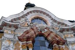 Asamkirche interior with ornate designs and architecture