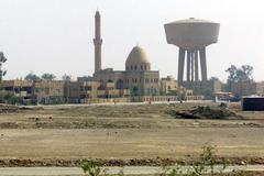 A distant view of Baghdad, Iraq during Operation Iraqi Freedom