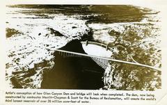 Glen Canyon Dam artist's conception