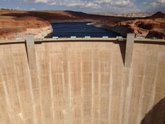 Glen Canyon Dam view from Glen Canyon Bridge