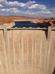 View of the Glen Canyon Dam from the Glen Canyon Bridge