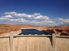 Glen Canyon Dam viewed from Glen Canyon Bridge