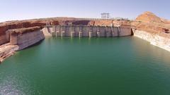 Aerial view of Glen Canyon Dam