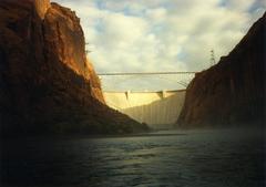 Glen Canyon Dam on the Colorado River in Page, Arizona, c.1990