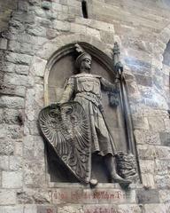 Kölner-Bauer monument at Eigelsteintor in Cologne