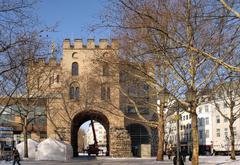 Hahnentorburg from the east at Rudolfplatz in Cologne