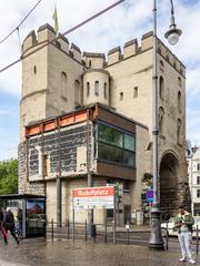 Hahnentorburg am Rudolfplatz in Cologne, southeast view post demolition of connecting bridge