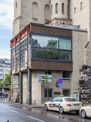 Hahnentorburg am Rudolfplatz in Köln, Südostansicht nach Abriss der Verbindungsbrücke