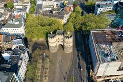 Köln Rudolfplatz with Hahnentorburg aerial view