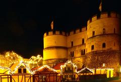 Hahnentorburg with Christmas Market 2014