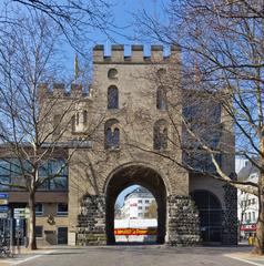 Historic Hahnentorburg gate at Rudolfplatz