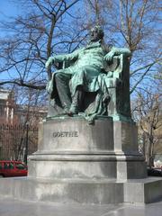 Edmund von Hellmer's bronze statue of Johann Wolfgang von Goethe from 1900 in Vienna