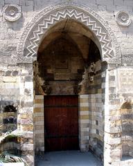 example of Ablaq design at the portal of Baybars mosque