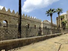 Mosque of al-Zahir Baybars in Cairo with southeast wall under restoration, 2012