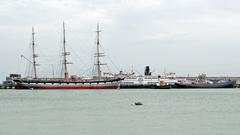 San Francisco Maritime National Historical Park along the shore