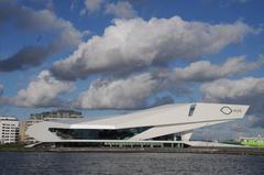 Eye Filmmuseum with magnificent skies