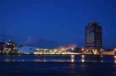 Amsterdam Eye Museum at night