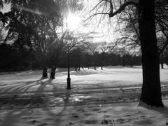 Parc Montsouris under the snow