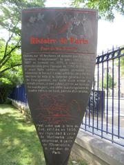 Panneau Histoire de Paris at Parc de Montsouris