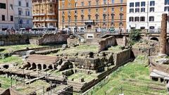 Ancient Temple C or Temple of Feronia from the 4th-3rd century BC