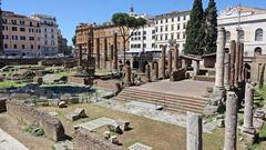 Ancient ruins at Largo di Torre Argentina in Rome