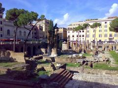 Largo di Torre Argentina temple A, B, and C ruins