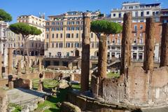 Largo di Torre Argentina in Rome, Italy