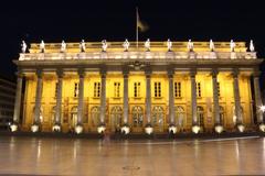 Cityscape of Bordeaux with historic architecture and the Garonne River