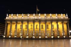 panoramic view of Bordeaux with the Garonne River and Pont de Pierre