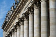 Grand Théâtre columns and statues in Bordeaux, France