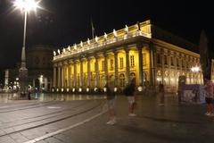 Bordeaux cityscape with cloudy sky