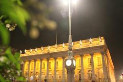 Le Grand Théâtre de Bordeaux illuminated at night