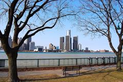 Renaissance Center skyscrapers in Detroit, Michigan