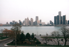 Detroit skyline viewed from Windsor