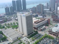 BCBSM tower at the Renaissance Center in Detroit