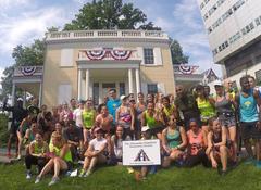 Runners at Hamilton Grange National Memorial for Hamilton Fun Run 2015