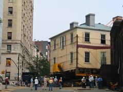 Hamilton Grange being moved to a new location