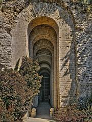 Entrance of Grotta di Seiano in Naples, Italy