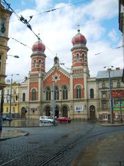 Great synagogue in Plzeň from Prešovská street