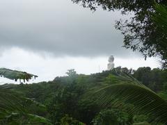 The Big Buddha in Phuket as seen from the uphill road