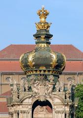 Zwinger Kronentor in Dresden with the Langgalerie, 25 June 2006