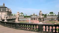 Der Zwinger in Dresden with Wallpavillon