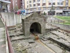 Foncalada Roman fountain in Oviedo