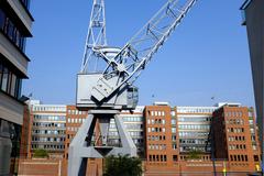 redeveloped harbor in HafenCity Hamburg