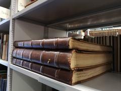 library interior at the Maritime Museum