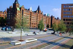 HafenCity skyline in Hamburg during a walk