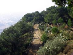 Panoramic view of Parque del Mirador del Migdia in Barcelona