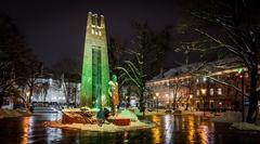 Vincas Kudirka Square in Vilnius during December