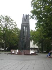 Paminklas himnui monument in Kaunas, Lithuania