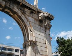 Arch of Hadrian in Athens close-up